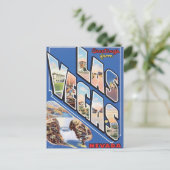 Grüße von Las Vegas Postkarte (Stehend Vorderseite)