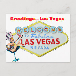 Grüße von Las Vegas Postkarte