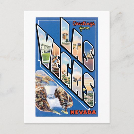 Grüße von Las Vegas! Postkarte (Vorderseite)