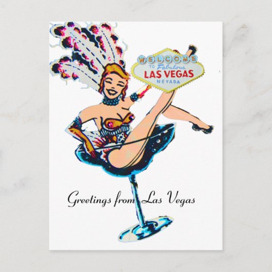 Grüße von Las Vegas Postkarte (Vorderseite)