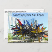 Grüße von Las Vegas Postkarte (Vorne/Hinten)