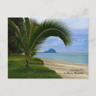 Grüße von Le Morne, Mauritius Postkarte