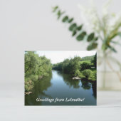 Grüße von Letmathe - Fluss Lenne Postkarte (Stehend Vorderseite)