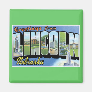 Grüße von Lincoln, Nebraska! Magnet