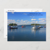 Grüße von Lubec, Maine Postkarte (Vorne/Hinten)