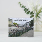 Grüße von Mackinac Island. Postkarte (Stehend Vorderseite)