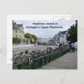 Grüße von Mackinac Island. Postkarte (Vorne/Hinten)