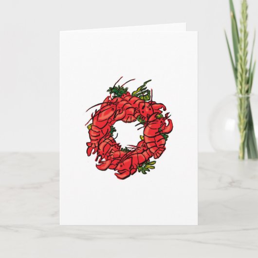 Grüße von Maine Feiertagskarte (Vorderseite)