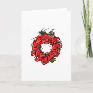 Grüße von Maine Feiertagskarte