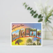 Grüße von Maine Vintage Travel Postkarte (Stehend Vorderseite)