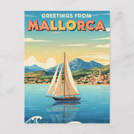 Grüße von Mallorca Spanien Reisen Postkarte (Vorderseite)