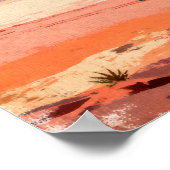 Grüße von Mars Retro SciFi Poster (Ecke)