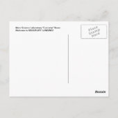 Grüße von Mars! Willkommen bei BRADBURY LANDING! Postkarte (Rückseite)