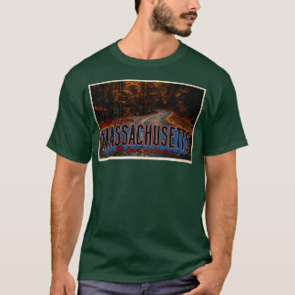 Grüße von Massachusetts Vintage Travel Postca T-Shirt