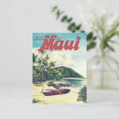 Grüße von Maui, Hawaii Postcard Postkarte (Stehend Vorderseite)