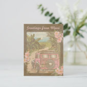 Grüße von Maui Postkarte (Stehend Vorderseite)
