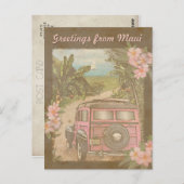 Grüße von Maui Postkarte (Vorne/Hinten)
