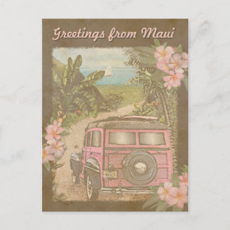 Grüße von Maui Postkarte
