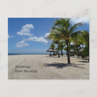 Grüße von Mauritius Postkarte