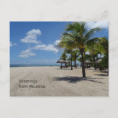 Grüße von Mauritius Postkarte (Vorderseite)
