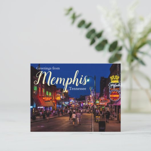 Grüße von Memphis Tennessee Postcard Postkarte (Stehend Vorderseite)