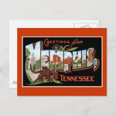 Grüße von Memphis, Tennessee Postkarte (Vorne/Hinten)
