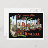 Grüße von Memphis Tennessee US City Postkarte (Vorne/Hinten)