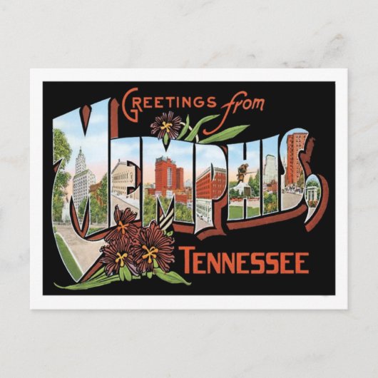 Grüße von Memphis Tennessee US City Postkarte (Vorderseite)