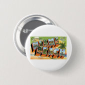 Grüße von Miami Beach, Fl. Button (Vorne & Hinten)