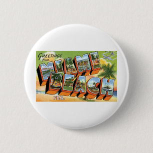 Grüße von Miami Beach, Fl Button
