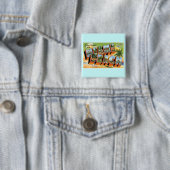 Grüße von Miami Beach, Florida! Button (Beispiel)