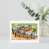 Grüße von Miami Beach, Florida! Postkarte (Stehend Vorderseite)