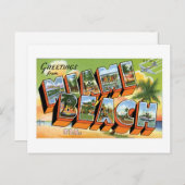 Grüße von Miami Beach, Florida! Postkarte (Vorne/Hinten)