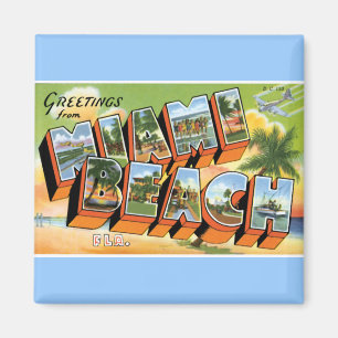 Grüße von Miami Beach Magnet