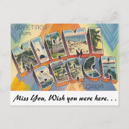 Grüße von Miami Beach Postkarte