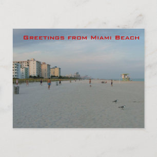 Grüße von Miami Beach Postkarte