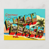 Grüße von Miami Beach Postkarte (Vorderseite)