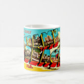 Grüße von Miami Beach Postkarte Kaffeetasse (Mittel)