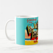Grüße von Miami Beach Postkarte Kaffeetasse (Links)