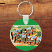 Grüße von Miami Beach Schlüsselanhänger (Vorderseite)