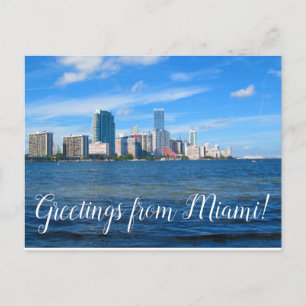 Grüße von Miami Postcard Postkarte