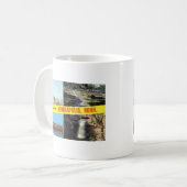 Grüße von Minneapolis-fünfziger Jahren Kaffeetasse (Vorderseite Links)