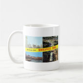 Grüße von Minneapolis-fünfziger Jahren Kaffeetasse (Links)