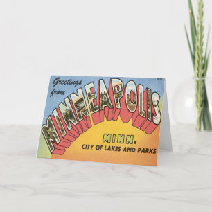Grüße von Minneapolis Karte