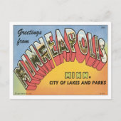 Grüße von Minneapolis Postkarte (Vorderseite)