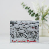 Grüße von Minnesota Postkarte (Stehend Vorderseite)