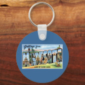 Grüße von Minnesota! Schlüsselanhänger (Vorderseite)