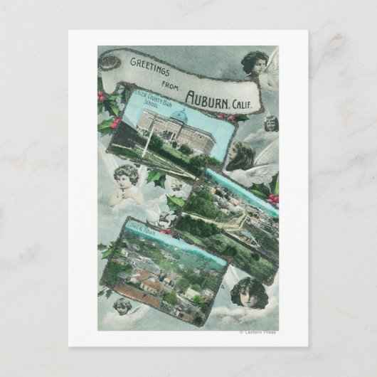 Grüße von mit Landschaftlichen AnsichtenAuburn, CA Postkarte (Vorderseite)