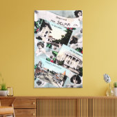 Grüße von mit Landschaftlichen AnsichtenSelma, CA Leinwanddruck (Insitu (Wohnzimmer))