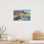 Grüße von mit Landschaftlicher Aussicht 2 Poster (Küche)